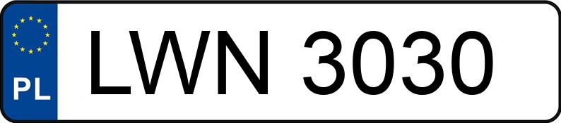Numer rejestracyjny LWN 3030 posiada BMW E30 - LWN3030 Numer rejestracyjny LWN 3030 posiada BMW E30 - LWN3030