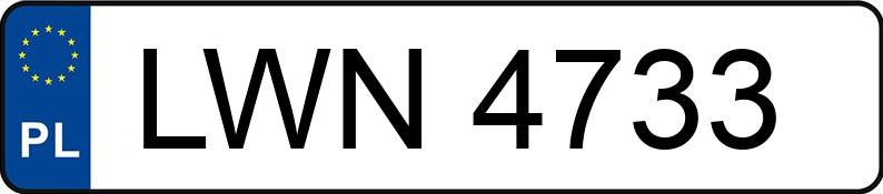 Numer rejestracyjny LWN 4733 posiada FIAT UNO 1 0KAT - LWN4733