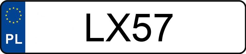 Numer rejestracyjny LX 57 posiada JEEP Wrangler 2.5 MR`98 E3 Wrangler 2.5 MR`98 E3 - LX57