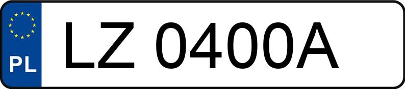 Numer rejestracyjny LZ 0400A posiada BMW X5 M COMPETITION - LZ0400A