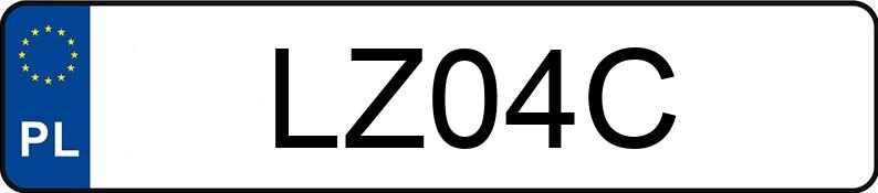 Numer rejestracyjny LZ 04C posiada MERCEDES-BENZ S 500 Kat. 140 500 SE - LZ04C