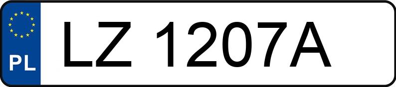 Numer rejestracyjny LZ 1207A posiada OPEL ASTRA - LZ1207A