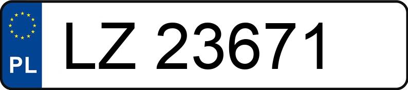 Numer rejestracyjny LZ 23671 posiada FS-LUBLIN 3314 - LZ23671
