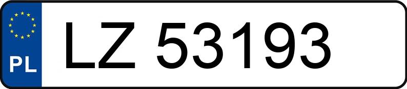 Numer rejestracyjny LZ 53193 posiada RENAULT LAGUNA - LZ53193 Numer rejestracyjny LZ 53193 posiada RENAULT LAGUNA - LZ53193