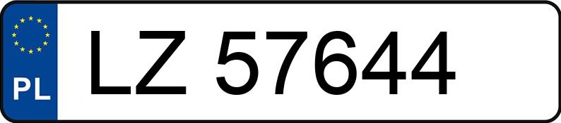 Numer rejestracyjny LZ 57644 posiada HONDA Civic 1.4 MR`01 E3 iS - LZ57644