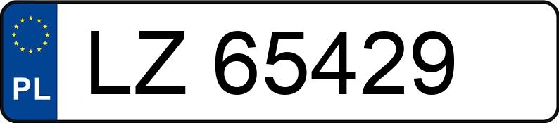 Numer rejestracyjny LZ 65429 posiada HONDA CR-V - LZ65429
