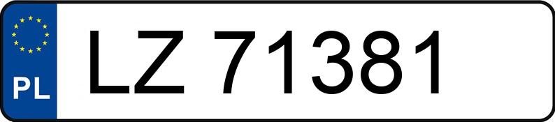 Numer rejestracyjny LZ 71381 posiada TOYOTA Auris Diesel MR`07 E4 Luna - LZ71381