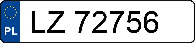 Numer rejestracyjny LZ 72756 posiada OPEL ZAFIRA - LZ72756 Numer rejestracyjny LZ 72756 posiada OPEL ZAFIRA - LZ72756
