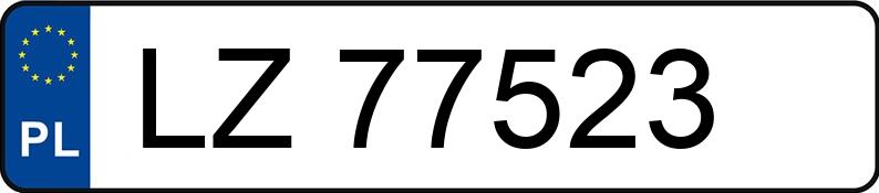 Numer rejestracyjny LZ 77523 posiada MAZDA 3 - LZ77523 Numer rejestracyjny LZ 77523 posiada MAZDA 3 - LZ77523
