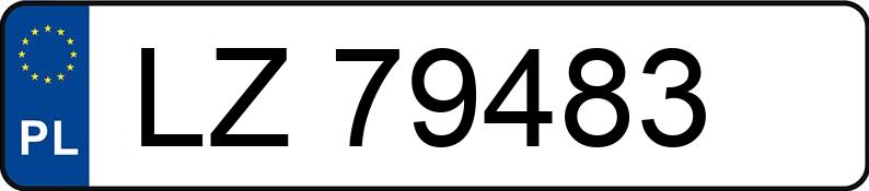 Numer rejestracyjny LZ 79483 posiada FORD FOCUS - LZ79483