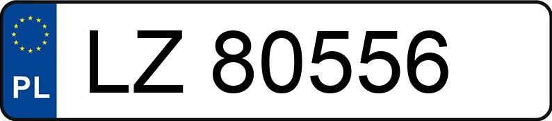 Numer rejestracyjny LZ 80556 posiada OPEL VECTRA - LZ80556