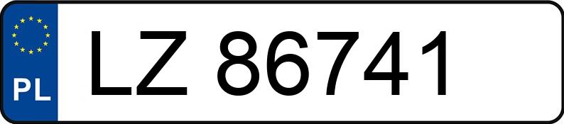 Numer rejestracyjny LZ 86741 posiada VOLKSWAGEN GOLF - LZ86741
