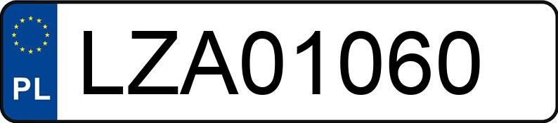 Numer rejestracyjny LZA 01060 posiada VOLKSWAGEN Golf III 1.9 TD Kat. MR`91 GL - LZA01060