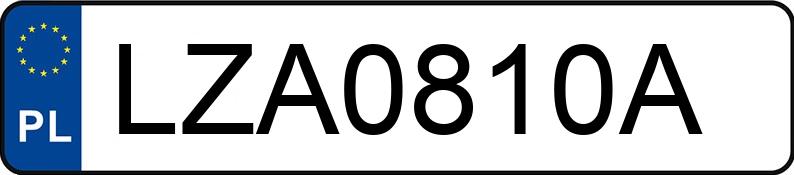 Numer rejestracyjny LZA 0810A posiada AUDI A3 1.6 Kat. MR`96 8L Ambiente - LZA0810A