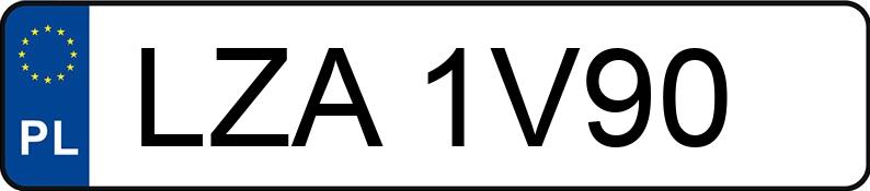 Numer rejestracyjny LZA 1V90 posiada TOYOTA - LZA1V90 Numer rejestracyjny LZA 1V90 posiada TOYOTA - LZA1V90