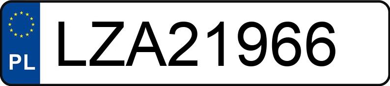 Numer rejestracyjny LZA 21966 posiada OPEL Astra 1.8i Kat. MR`95 Astra 1.8i Kat. MR`95 - LZA21966