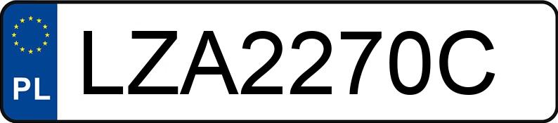 Numer rejestracyjny LZA 2270C posiada MERCEDES-BENZ CLK 270 CDI MR`02 E3 209 Elegance - LZA2270C