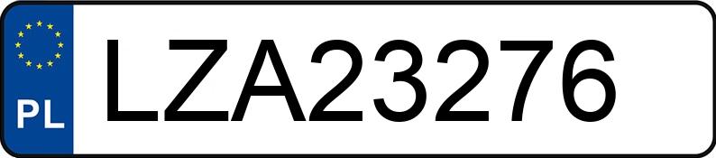 Numer rejestracyjny LZA 23276 posiada AUDI 80 - LZA23276
