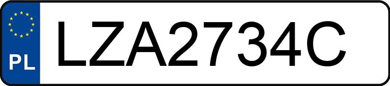 Numer rejestracyjny LZA 2734C posiada BMW 525 Diesel DPF MR`07 E4 E60 525 Diesel DPF MR`07 E4 E60 - LZA2734C