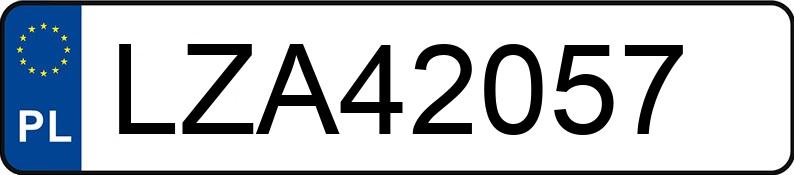 Numer rejestracyjny LZA 42057 posiada VOLKSWAGEN PASSAT 1.8 KAT - LZA42057