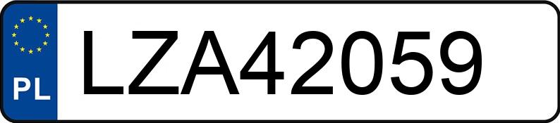 Numer rejestracyjny LZA 42059 posiada VOLKSWAGEN BORA - LZA42059
