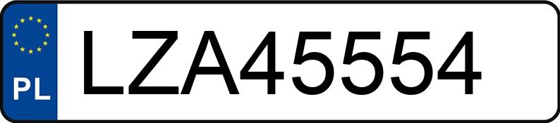 Numer rejestracyjny LZA 45554 posiada SAAB 9-2 - LZA45554