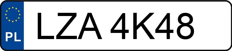 Numer rejestracyjny LZA 4K48 posiada AUDI 80 Quattro 1.8 Kat. 81 80 Quattro 1.8 Kat. 81 - LZA4K48