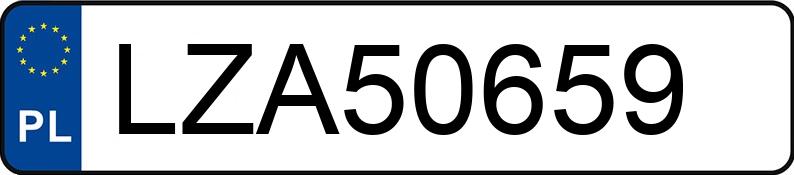 Numer rejestracyjny LZA 50659 posiada OPEL ZAFIRA 1.8 16V KAT - LZA50659