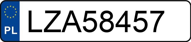 Numer rejestracyjny LZA 58457 posiada BMW 523i Kat. MR`95 E39 - LZA58457