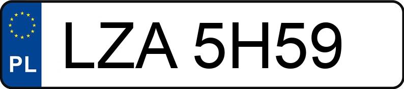 Numer rejestracyjny LZA 5H59 posiada OPEL ASTRA - LZA5H59 Numer rejestracyjny LZA 5H59 posiada OPEL ASTRA - LZA5H59