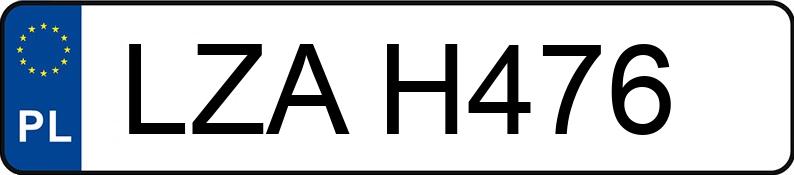 Numer rejestracyjny LZA H476 posiada FSM-BIELSKO B. P.FIAT 126P 650 - LZAH476