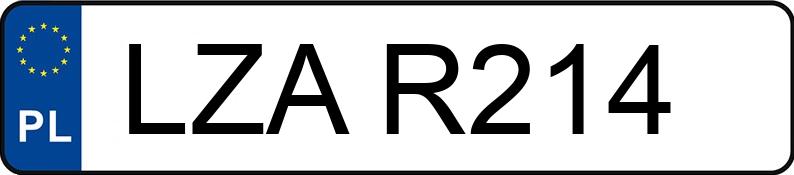 Numer rejestracyjny LZA R214 posiada RENAULT Master TD MR`98 3.5t T 33 L2H2 - LZAR214