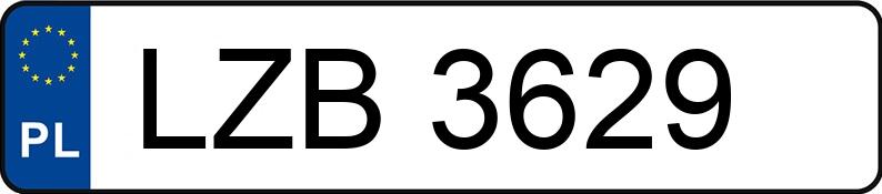 Numer rejestracyjny LZB 3629 posiada SAM - LZB3629 Numer rejestracyjny LZB 3629 posiada SAM - LZB3629