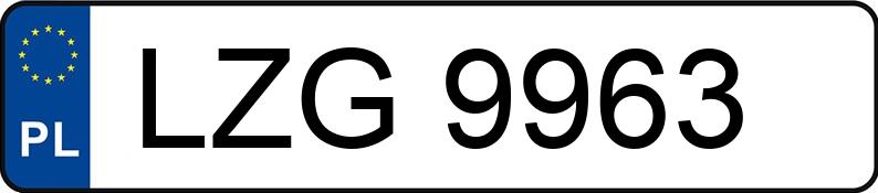 Numer rejestracyjny LZG 9963 posiada Fiat 125p - LZG9963