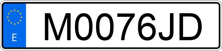 Numer rejestracyjny M0076JD posiada ALFA ROMEO 75