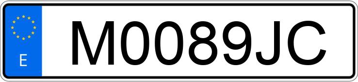 Numer rejestracyjny M0089JC posiada VOLKSWAGEN GOLF