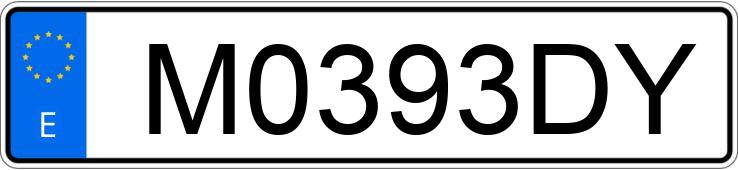 Numer rejestracyjny M0393DY posiada RENAULT 4