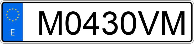 Numer rejestracyjny M0430VM posiada AUDI A3