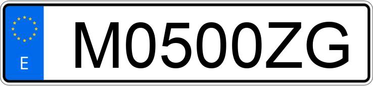 Numer rejestracyjny M0500ZG posiada BMW SERIE 7