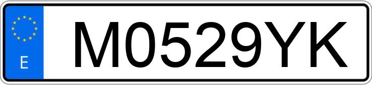 Numer rejestracyjny M0529YK posiada MERCEDES E 320 (210)