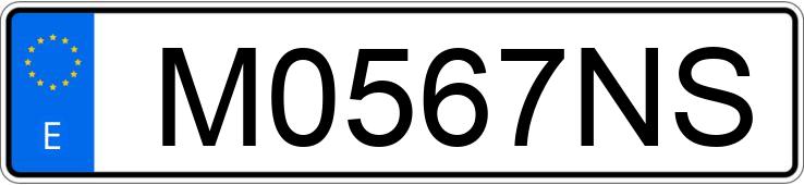 Numer rejestracyjny M0567NS posiada CITROEN BX