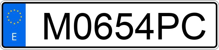 Numer rejestracyjny M0654PC posiada BMW SERIE 7