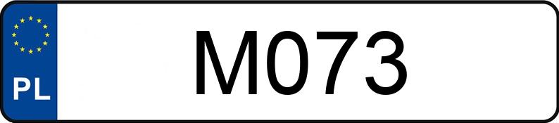 Numer rejestracyjny M073 posiada DODGE Grand Caravan 3.6 Kat. MR`11 SXT Aut.