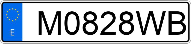 Numer rejestracyjny M0828WB posiada MERCEDES 260 (124)