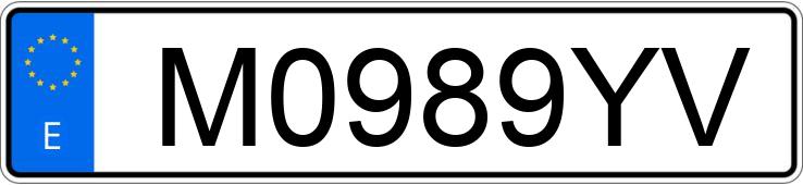 Numer rejestracyjny M0989YV posiada BMW SERIE 3