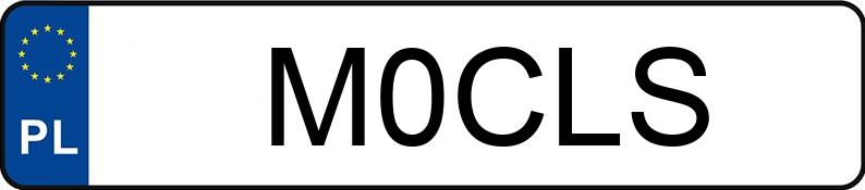 Numer rejestracyjny M0CLS posiada MERCEDES-BENZ CLS 320 CDI