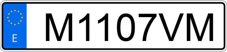 Numer rejestracyjny M1107VM posiada SEAT IBIZA