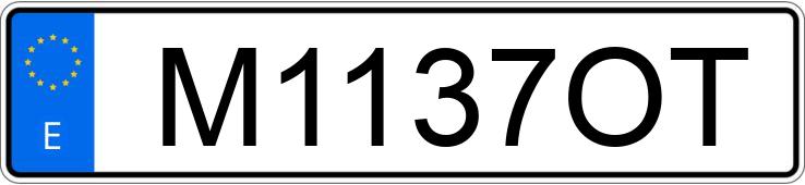 Numer rejestracyjny M1137OT posiada RENAULT 19