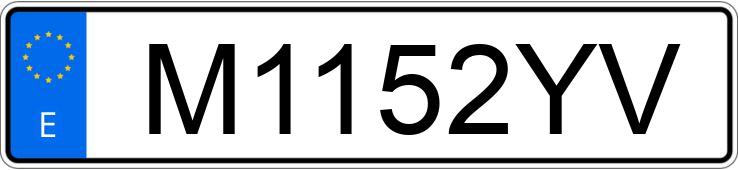 Numer rejestracyjny M1152YV posiada MERCEDES E 240 (210)