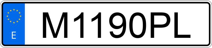 Numer rejestracyjny M1190PL posiada FORD TRANSIT